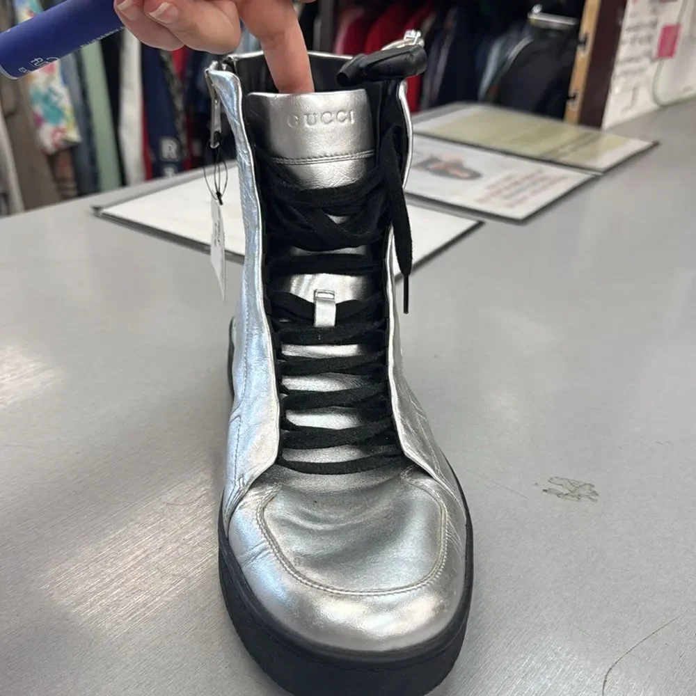 Gucci Leather Nappa Silk High
